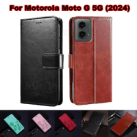 Book Phone Case For Motorola Moto G 5G 2024 чехол Flip Capas Wallet Cover For Carcasas Motorola Moto G 5G 2024 Mujer Hoesje 6.6"