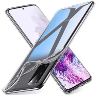 Soft Clear TPU Phone Case for Samsung Galaxy S20 S21 S22 Plus Ultra FE S20Plus S21Ultra S20FE Transparent Silicone Back Cover
