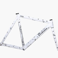 PIZZ SHUKAKU WHITE bicycle FixedGear Frame bike track Fixie Frameset