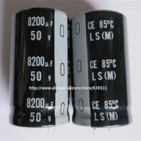 10PCS-2PCS 8200UF 50V Aluminum electrolytic capacitor 50V8200UF 25*45MM