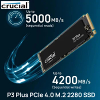 Crucial P3 Plus 2280 PCIe 4.0 SSD 500GB 1TB 2TB 4TB NVMe M.2 Internal Solid State Drive For Laptop Desktop PC Computer