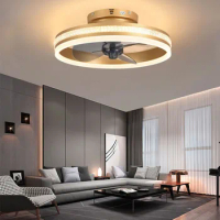 Modern Ceiling Fan Light Kit Led Light Bedroom Living Room Ceiling Lamp 40/50cm Fan Ventilator Cooler Fans for Home Fixtures