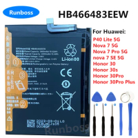 Original HB466483EEW 4000mAh Phone Battery for Huawei P40 Lite 5G,Nova 7 Pro SE 5G,Honor 30,30s, Batteries