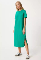 Happiness Istanbul Cotton Summer Casual Combed Dress