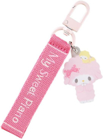 【震撼精品百貨】My Melody 美樂蒂~日本SANRIO三麗鷗 Piano彼安諾尼龍織帶鑰匙圈-2024角色大賞*30472