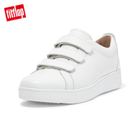 【FitFlop】RALLY QUICK STICK FASTENING LEATHER SNEAKERS運動風休閒鞋-女(都會白)