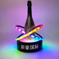 Rechargeable LED Bar Nightclub Wine Bottle Presenter Bottle Holder Bar Shelf Bar Liquor Bottle Stand Display Rack