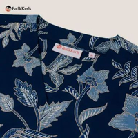 Batik Keris Outer Lengan Panjang Motif Keris Wilasa Waradana XL Navy