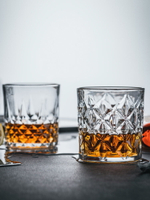 威士忌酒杯水晶玻璃杯套裝日本ins風北歐啤酒杯網紅洋酒杯子高端