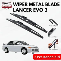 Wiper Metal Blade Mobil Mitsubishi Lancer Model Frame Besi Konvensional 1 SET Kiri & kanan Lancer Ev
