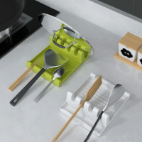 廚房鍋鏟架湯勺筷子鍋鏟墊家用餐具收納塑料置物架鍋蓋架放鏟子托