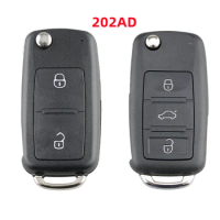 OEM Key Case Flip Remote Key Shell For VW Beetle Tiguan Amarok Polo Caddy Golf MK6 Jetta 202AD