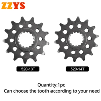 520 13T 14T Tooth Front Sprocket Gear Wheel Cam Pinion For KT SXF250 SX-F250 Racing Prado 2020 250 SX-F Troy Lee Designs 2021