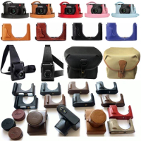 handwork Photo Camera Genuine leather cowhide Bag Body BOX Case For leica Q2 handgrip Protective sleeve box handle base collecti