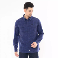 Insight Insight Kemeja Lengan Panjang Pria Navy C Ethnic Long Shirt Planet Surf