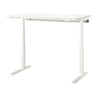 MITTZON 升降式工作桌, 電動 白色, 140x80 公分