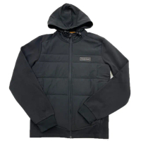 【Timberland】黑色 拼接 運動 外套 長袖 連帽 天柏嵐 平輸品(外套8861E*3)