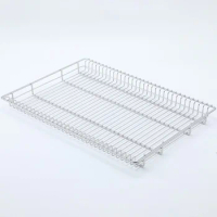 Stanluck IGT Mesh Basket 2Units Shallow Stainless Wire Storage Basket Outdoor Camping Table accessories Picnic Kitchen Mesh Tray