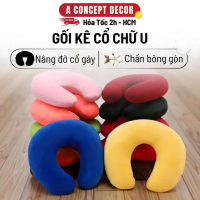 [Sản phẩm mới nhất] Gối Chữ U Kê Cổ A Concept Decor Gối Kê Cổ Êm Ái Ngủ Trưa Văn Phòng Du Lịch Đi Má
