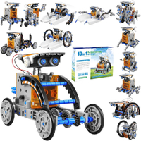 13-in-1 Solar Robot Kit for Kids 8-12 STEM Educational Solar Power Creation Toy Build 13 Solar-Power