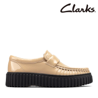 【Clarks】女鞋 Torhill Mocc 羅紋厚底餅乾莫卡辛鞋(CLF79353C)