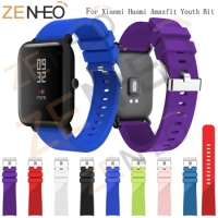 Sport Silicone Strap For Xiaomi Huami Amazfit Bip BIT PACE Lite Youth Smart Watch Band for Huami Amazfit Youth Bracelet Strap