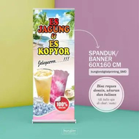 Size 60x160 Cm, Spanduk Banner Es Jagung, Es Kopyor Custom 60X160