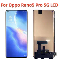 100% Original For Oppo Reno5 Pro 5G LCD Display Screen+Touch Panel Digitizer 6.55" For Oppo Reno 5 Pro 5G LCD