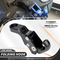 For Yamaha XMAX 300/250/125/400 Heavy Duty Hook Bag Helmet Hanger Motor Rear View Mirror Mount Holder Bracket Hook Accessories