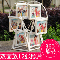 旋轉風車摩天輪相框兒童相冊擺台照片擺件5寸7寸情侶禮物禮品