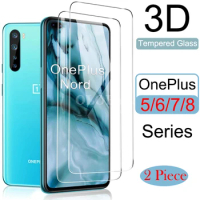 2Piece 3D For OnePlus 8T Screen Protector Tempered Glass oneplus8 oneplus7t 5 6t 7 8t One plus 8 Anti scratch 9H Film Accessorie