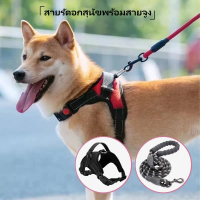 [COD] 【2PCS 】Dog Harness With 1.5M Leash Anti Pull Puppy Harness Reflective Breathable Mesh Chest Ha