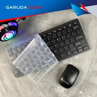 M-TECH Keyboard Mouse Wireless Mini Combo MTech Wireless Keyboard Mouse Mini STK-03 Putih