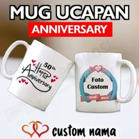 Mug Anniversary / Kado Anniversary / Hadiah Anniversary Custom Design 04