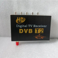 High Speed 110km/h Golden DVB T2 Car DVB-T Double Antenna DVB-T2 Car DVB T H.264 MPEG4 External USB Digital Car TV Tuner Russian