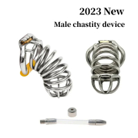 New Male Metal Chastity Device Anti-Cheating  Cage CB  Lock Male Chastity Belt Couples   Products  Men 18