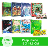 Peep Inside Usborne English Educational Picture Books for Kids Children Fairy Tale Story Book Learning Toys Montessori Materials