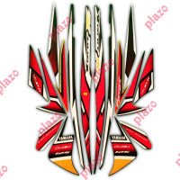 stiker striping body motor xeon rc 125 2013 hitam-kuning