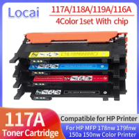 4Color 1set 117A 118A 119A 116A Toner Cartridge W2070A Compatible For HP Color Laser 150a 150nw MFP 178fnw MFP 179fnw printer