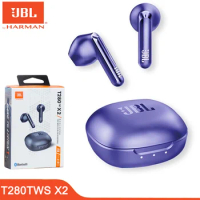 JBL T280TWS X2 Wireless Bluetooth Earphones Sports Waterproof Headphones With Mic Noise Cancellation Earbuds For IOS/Android