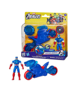 ฟิกเกอร์ Avengers Captain Shield Shot Cycle ขนาด 4 นิ้ว