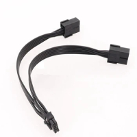 1Pcs Dual Pcie 8 Pin Female To Mini 12 Pin Male GPU Adapter Cable Black Cable For Geforce RTX3080 RTX3090 GPU