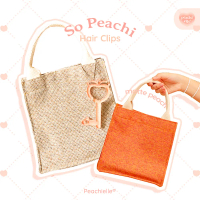 Peachielle Elle Tote Bag - Tas Goni Jute Peach