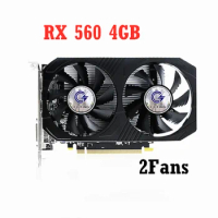 RX 560 4GD5 V2 Graphic Card For Radeon RX 560 Series RX560 4GB Video Cards Desktop cartão de vídeo 4G GDDR5