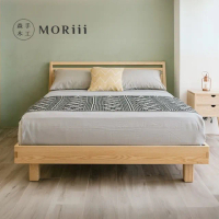 【MORiii 森手木工】微麥床架 標準雙人5尺 梣木 實木床架(台灣製 梣木 實木床架)