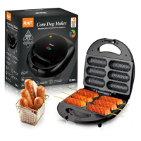 850W Electric Hot Dog Maker Crispy Corn Hotdog Waffle Maker Sausage Machine Breakfast Pan Baking Grill Kitchen Appliances