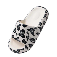 Men's and Women's Couple Room Dressing Sand Slip Shoes Full Foot Strap on Depth Sensitivity Home bat
