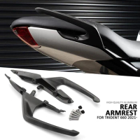 Motorcycle Aluminum Rear Grab Bars Seat Pillion Passenger Handle Armrest Arm Rests For Trident 660 TRIDENT TRIDENT660 2021-2023