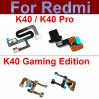 For Xiaomi Redmi K40 K40Pro Microphone Flash Light &amp; Rear Camera &amp; Flash Light Mic Ribbon Flex Cable Repair Parts K40 Gaming Edi