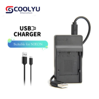 USB Slim Micro Battery Charger for EN-EL10 ENEL10 Nikon Coolpix S200 S210 S500 S510 S520 S600 S700 S80 S3000 Camera Accessories